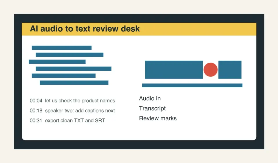 AI Audio to Text: Practical Transcription Workflow