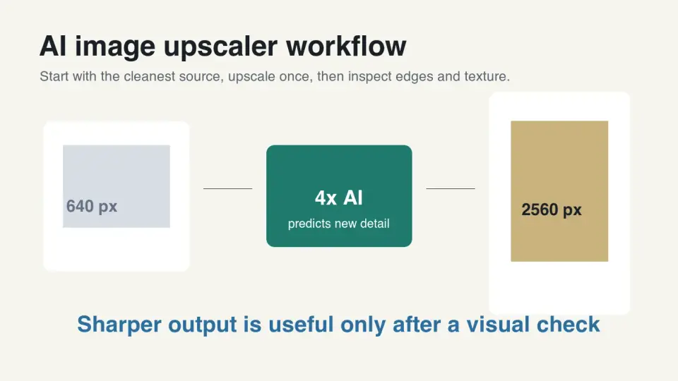 Cover image for AI Image Upscaler Guide: Enlarge Photos Cleanly