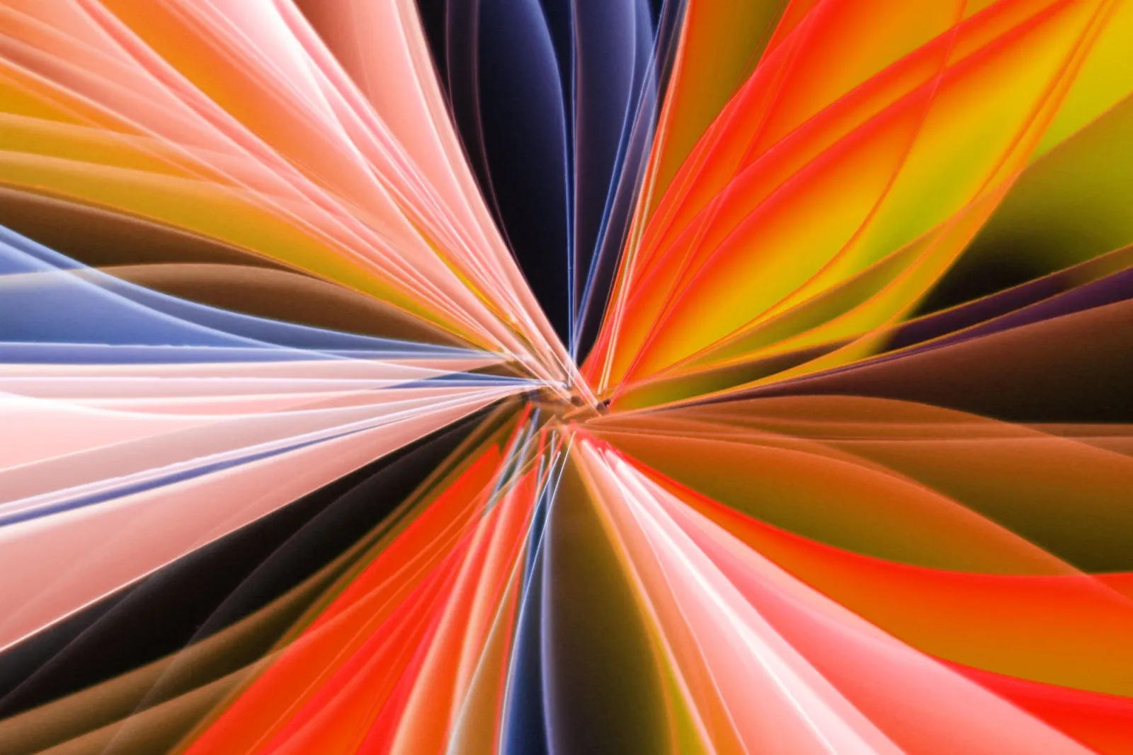 Vibrant abstract artwork with flowing colorful patterns and soft gradient shapes