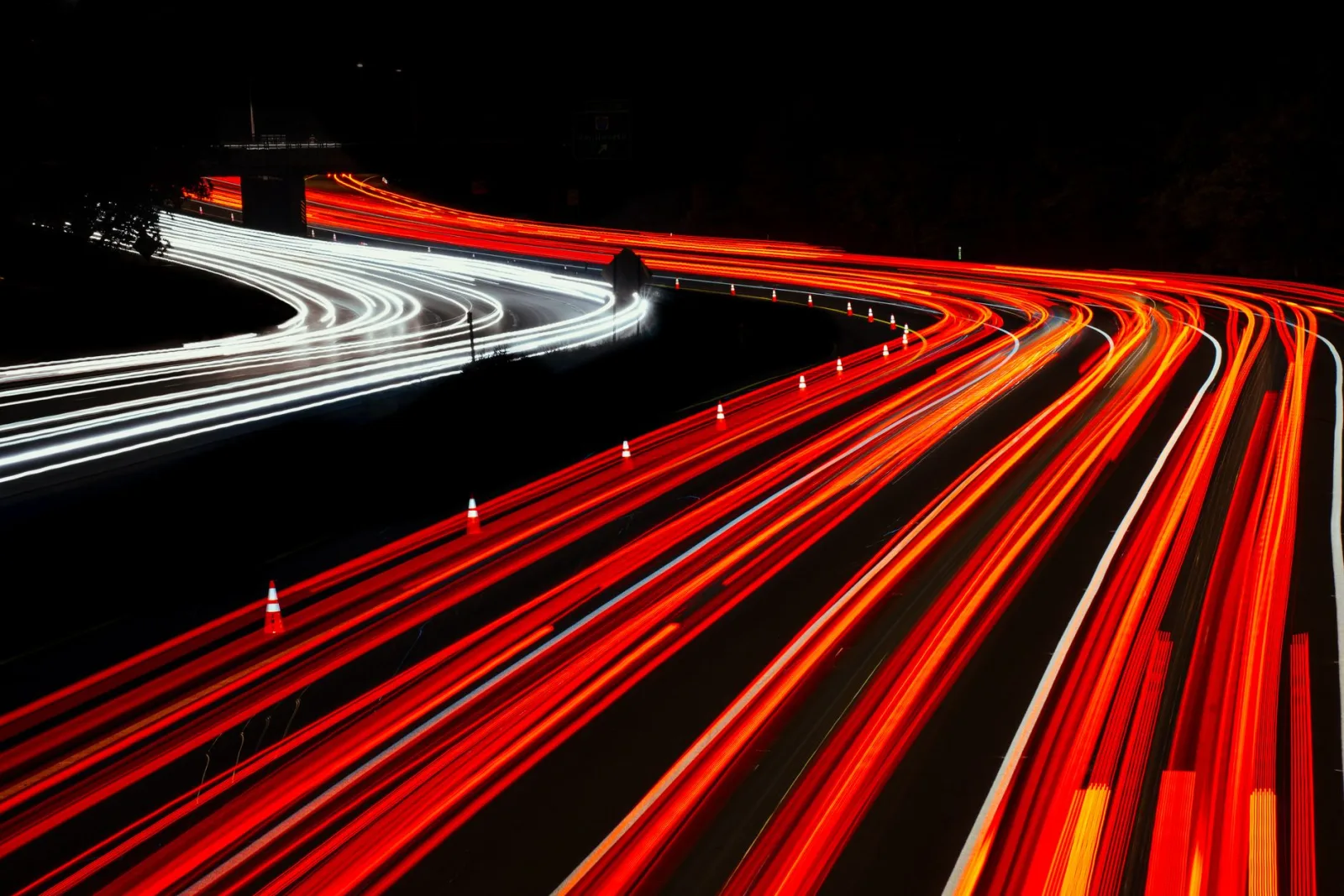 Vibrant light trails showing the smooth quality modern formats preserve