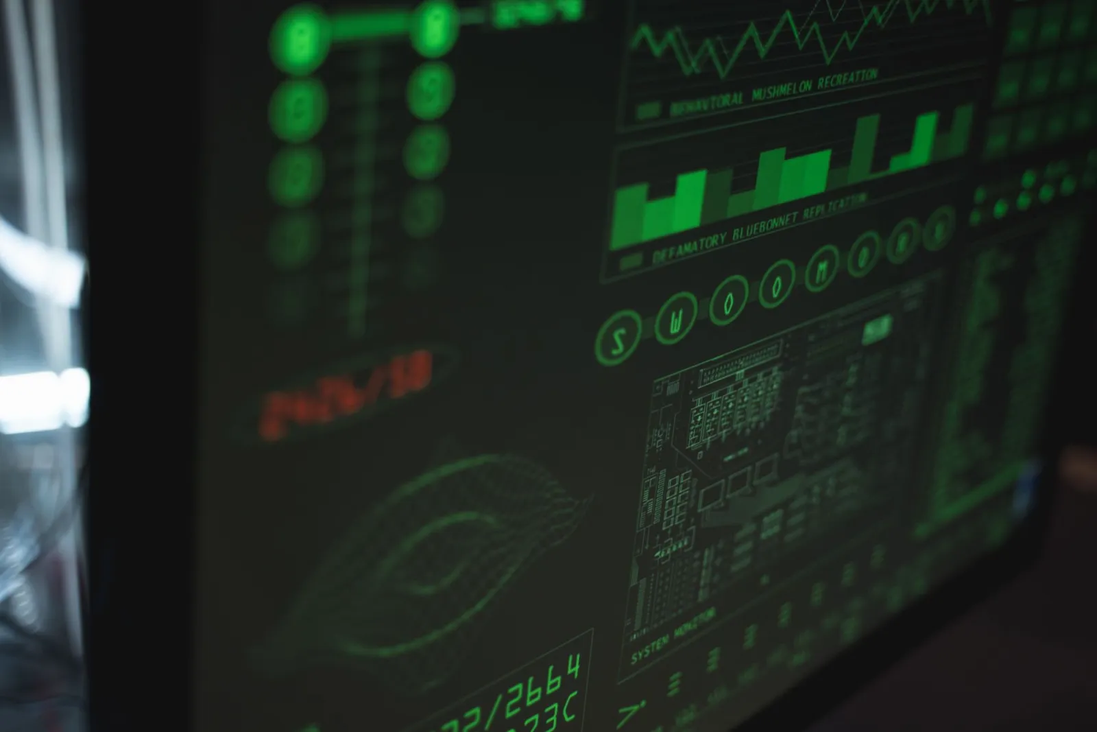A computer screen showing a performance audit dashboard with colored metric scores